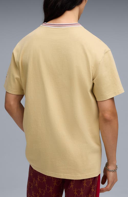 Puma X Kidsuper Logo Appliqué Cotton T-shirt In Yellow