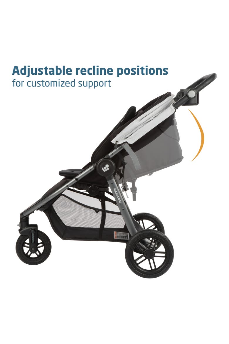 Gia XP Luxe 3-Wheel Stroller & Mico Luxe Infant Car Seat Travel System, Alternate, color, MIDNIGHT MOON