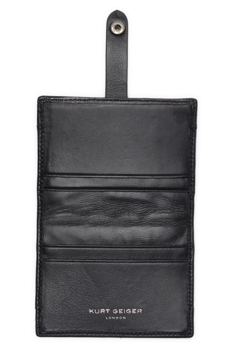 Slim Leather Card Wallet, Alternate, color, BLACK
