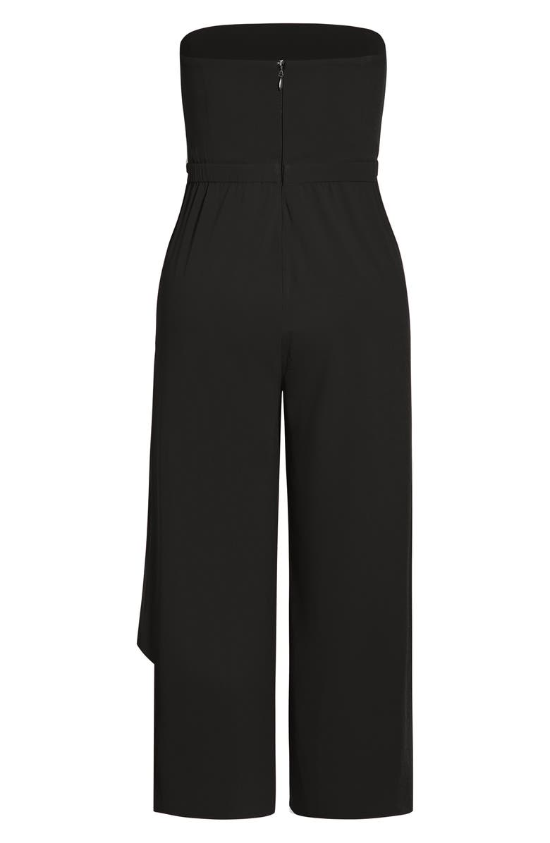 City Chic Attract Strapless Jumpsuit, Alternate, color,
