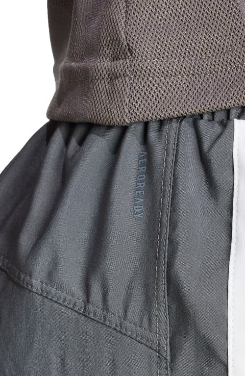 Adidas Originals Adidas Pacer High Waist Recycled Polyester Shorts In Gresix/white