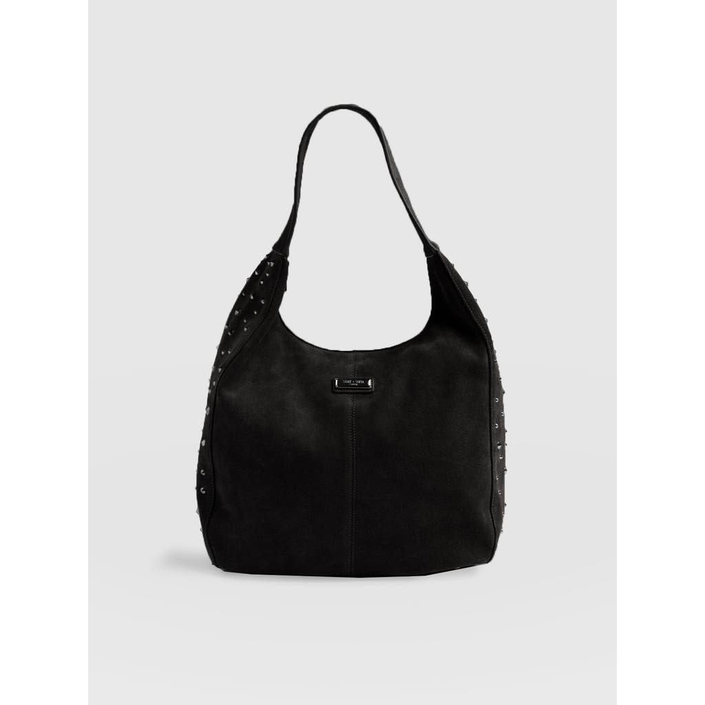 Saint And Sofia Saint + Sofia Margot Hobo Shoulder Bag In Black
