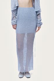 Nocturne Mesh Detail Maxi Skirt