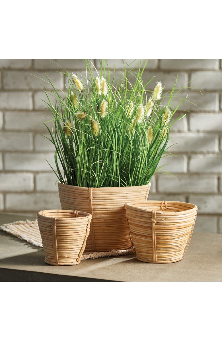 Napa Home & Garden Cane Rattan Mini Round Baskets, Set Of 3, Alternate, color, Beige