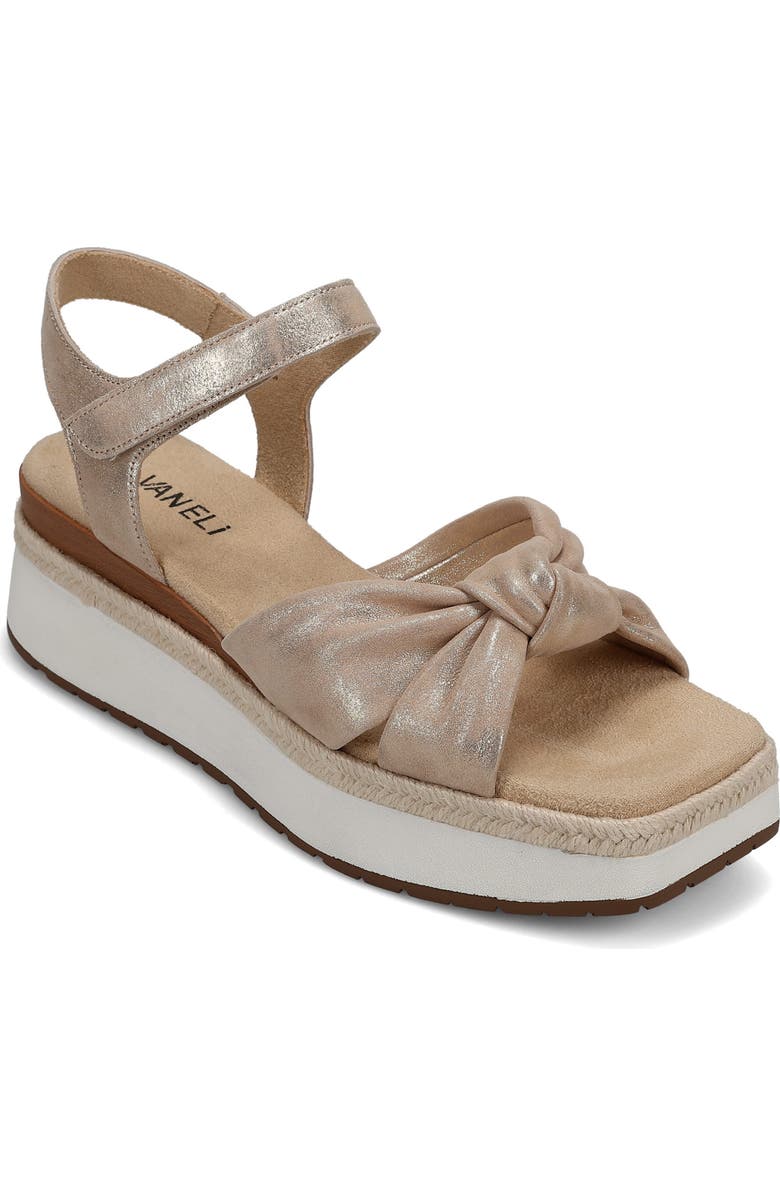 VANELi Ekon Ankle Strap Platform Sandal, Main, color, Champagne