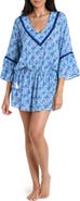 La Blanca Costa Azul Bell Sleeve Drawstring Waist Cover-Up Tunic