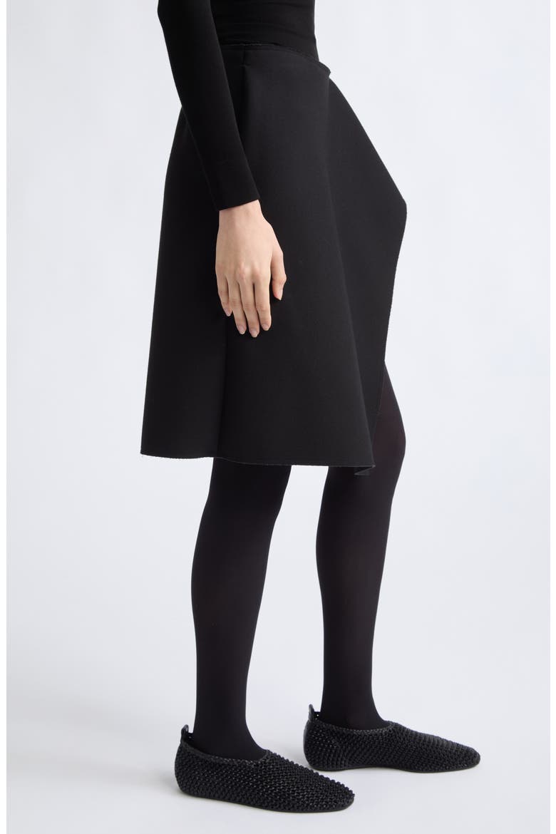 Slit Scuba Knit Skirt, Alternate, color, BLACK