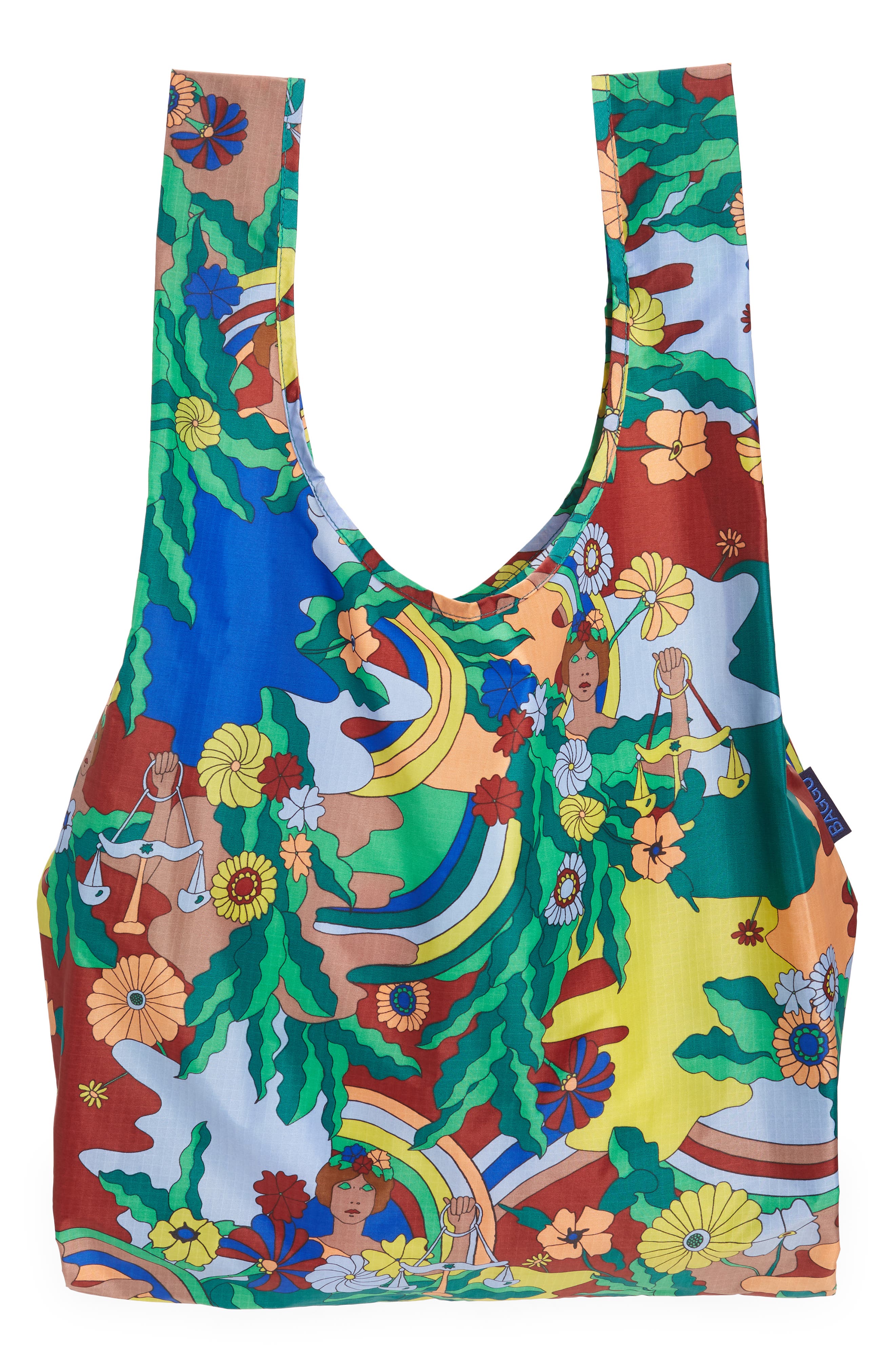 Baggu Standard Astrological Ripstop Nylon Tote, Main, color, 