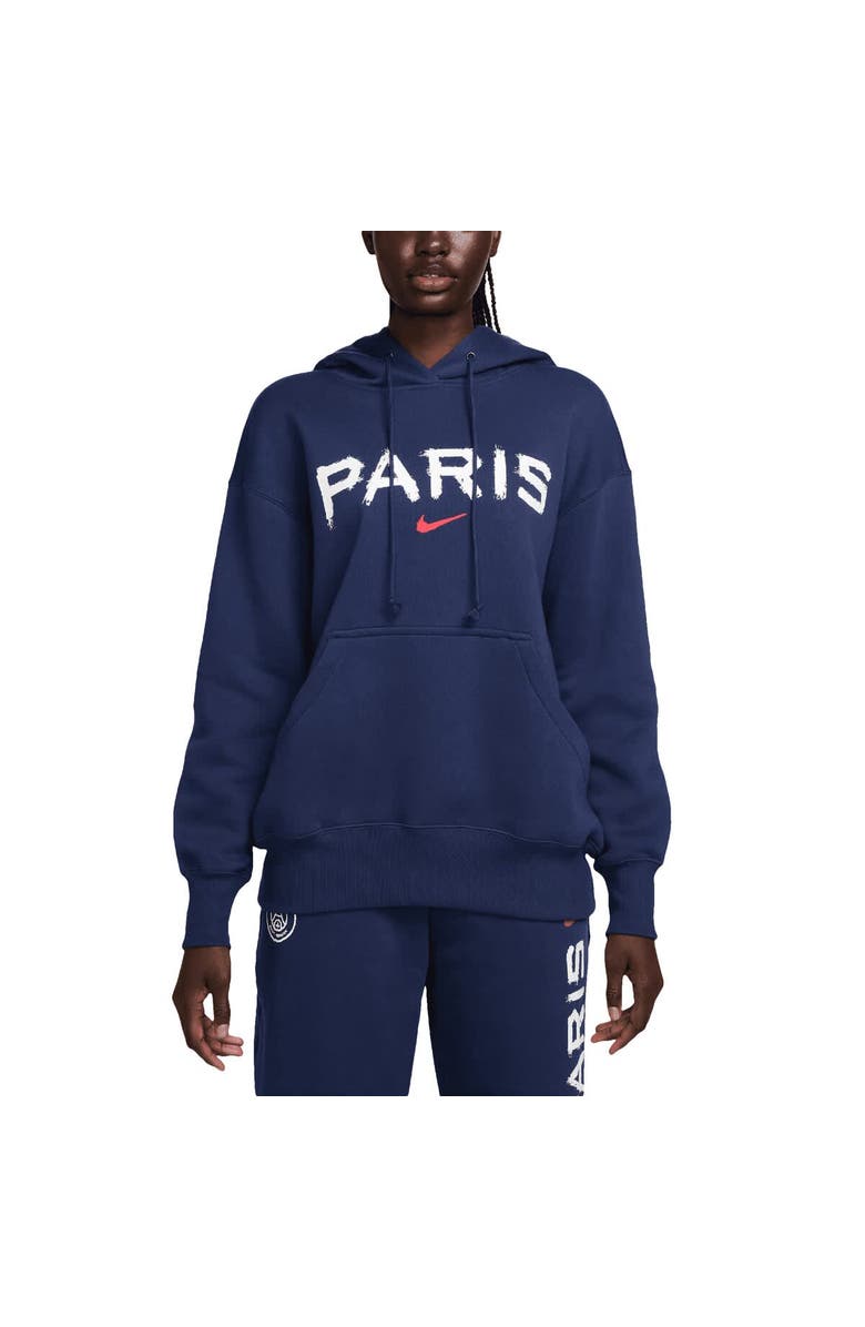 Nike Women's Nike  Navy Paris Saint-Germain Phoenix Fleece Pullover Hoodie, Main, color, 