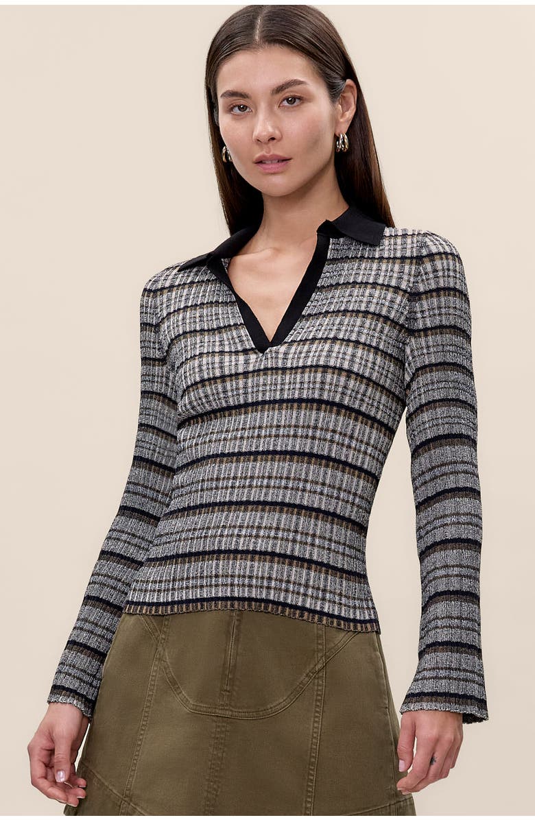 Rebecca Taylor Laine Knit Sweater, Main, color, Black Multi