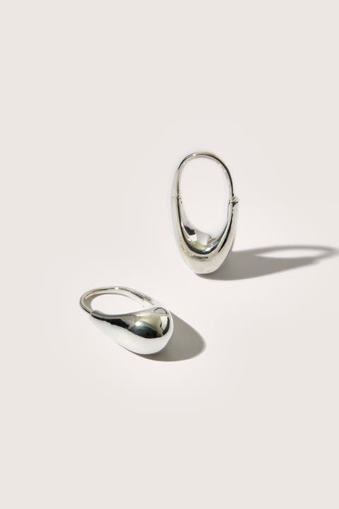 Sterling Silver Small Roscida Hoop Earrings