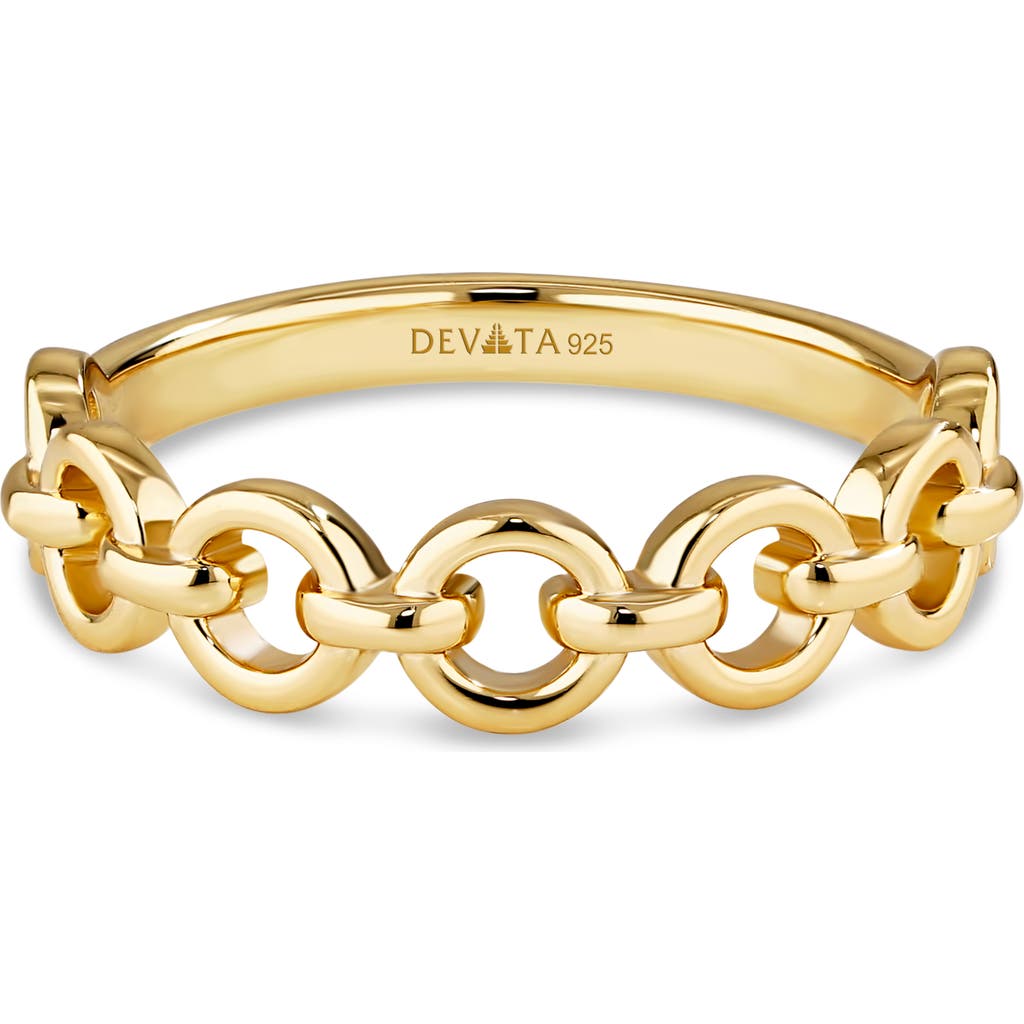 Devata Cable Link Ring In Gold