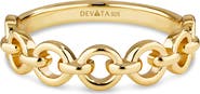 DEVATA Cable Link Ring in Gold Plated Sterling Silver