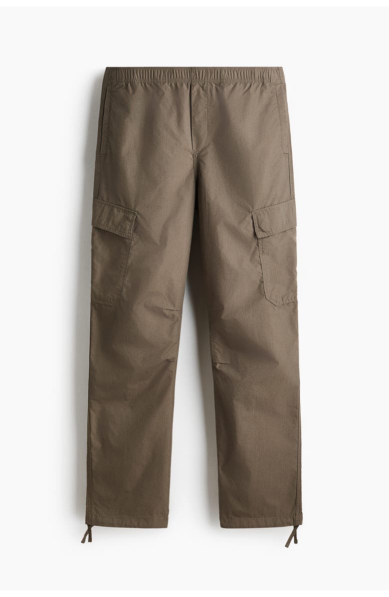 H&M Regular Fit Cargo Trousers, Main, color, Taupe