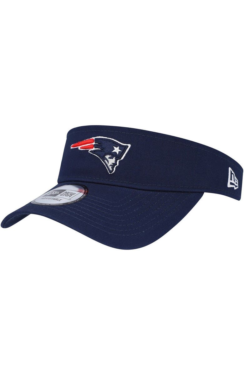 New Era Men's New Era Navy New England Patriots Main Adjustable Visor, Main, color, 