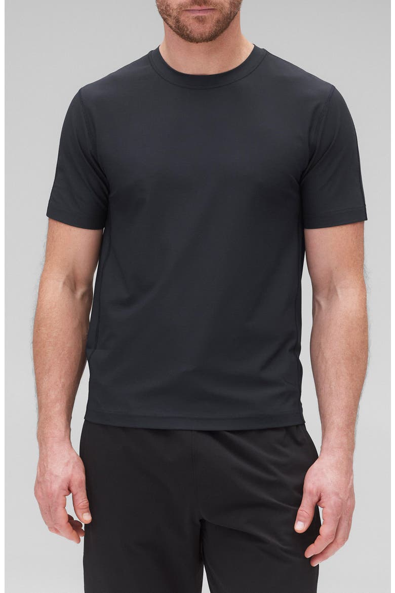 Playoff Tech Piqué T-Shirt, Main, color, NAVY