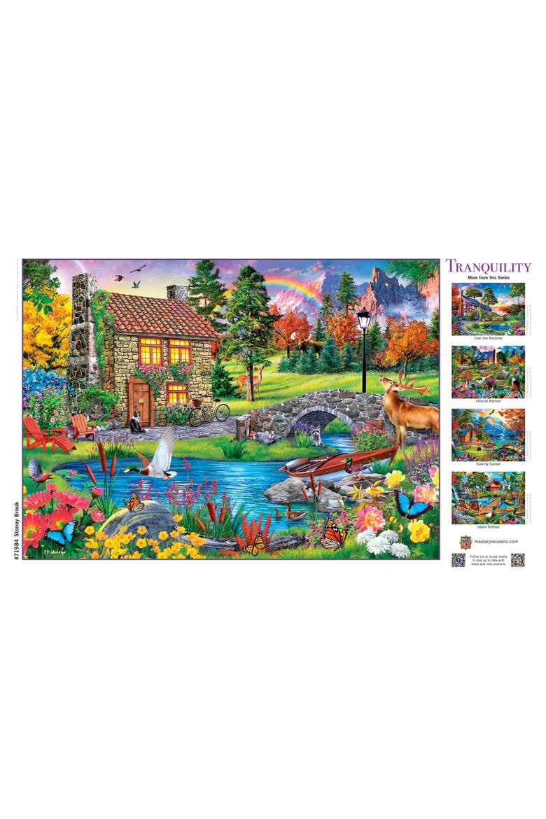 Stoney Brook Cottage 1000 Piece Puzzle, Alternate, color, Multicolor