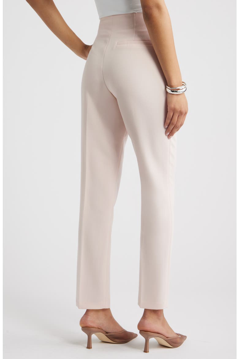 Icon High Waist Ankle Cigarette Pants, Alternate, color, PINK PEONY BUD