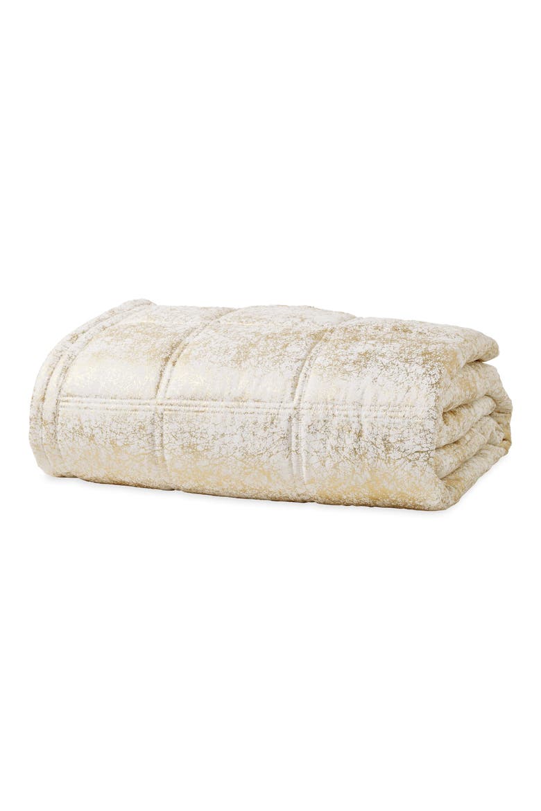 Metallic Jacquard Quilt, Main, color, IVORY