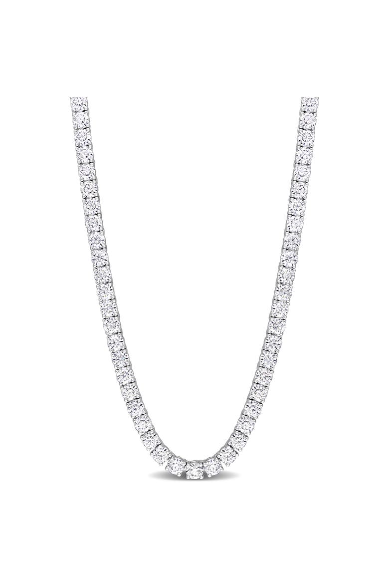 Moissanite Tennis Necklace, Main, color, Sterling Silver