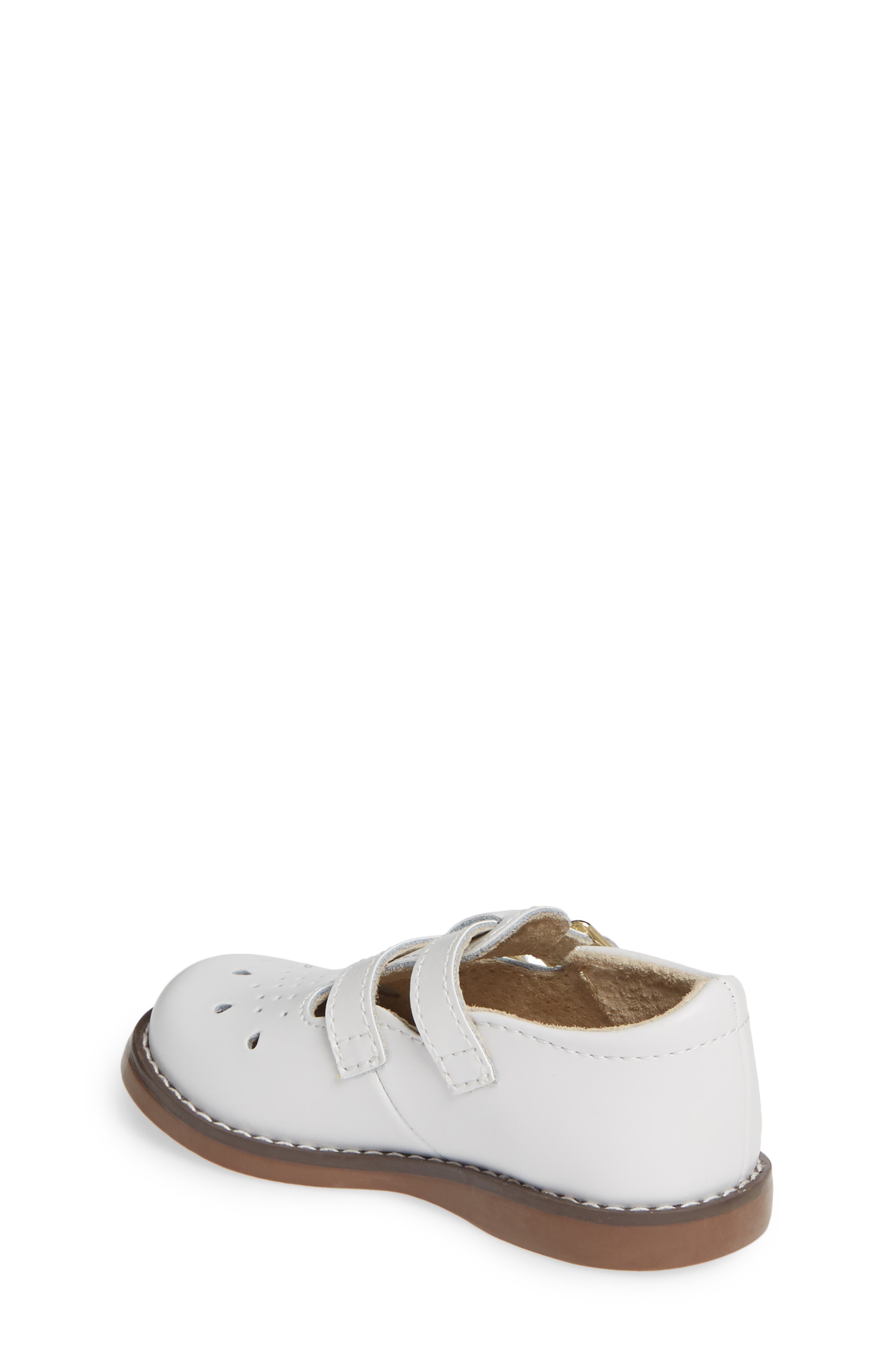 Footmates Danielle Double Strap Shoe, Alternate, color, White