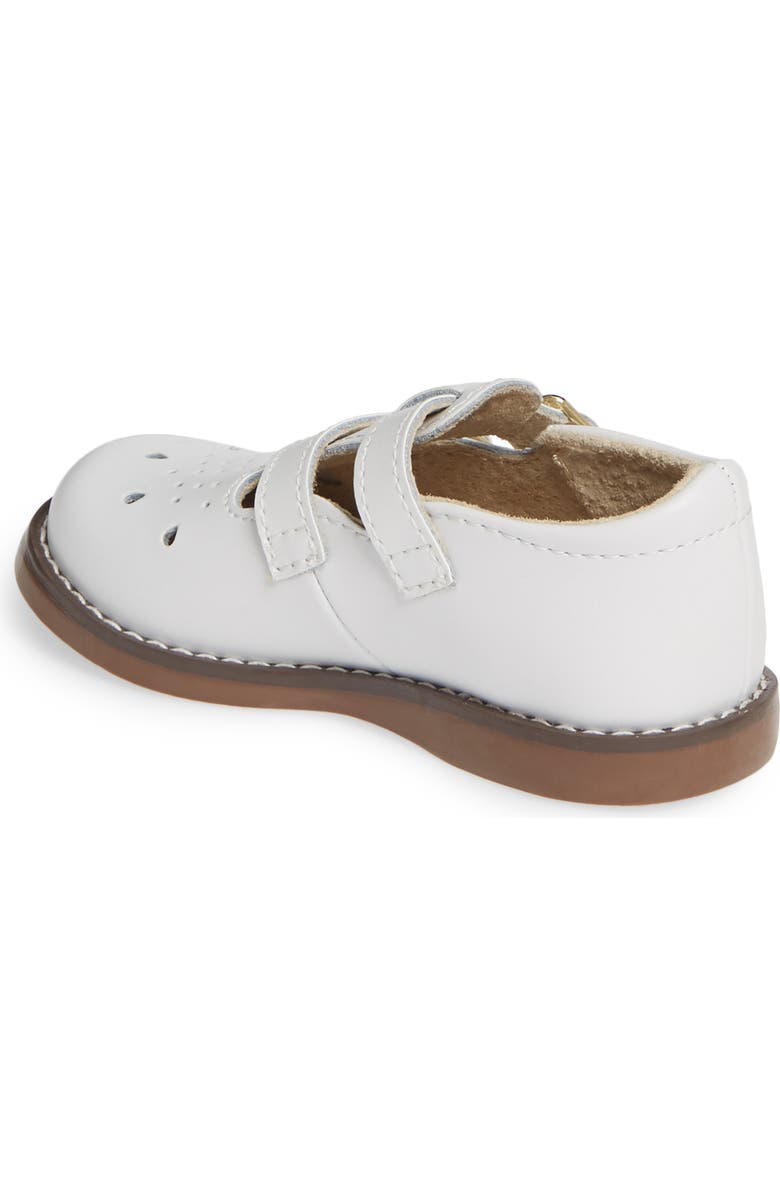 Footmates Danielle Double Strap Shoe, Alternate, color, White
