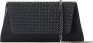Akris Anouk Crystal Embellished Silk & Leather Clutch