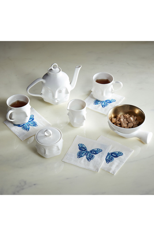 Jonathan Adler Dora Maar Sugar Bowl In White