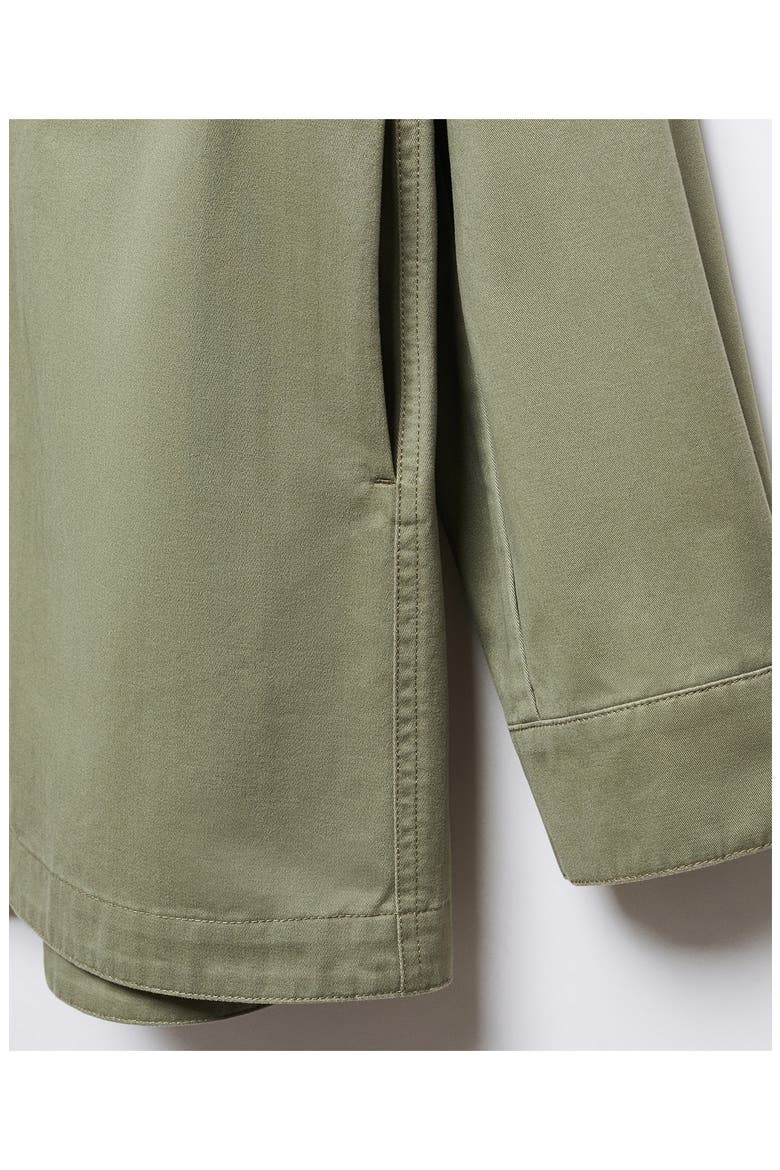 Cotton Overshirt, Alternate, color, KHAKI GREEN