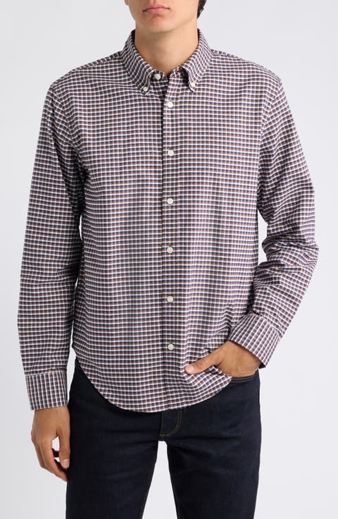 Classic Plaid Cotton Oxford Shirt
