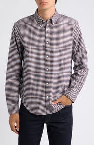 rag & bone Classic Plaid Cotton Oxford Shirt