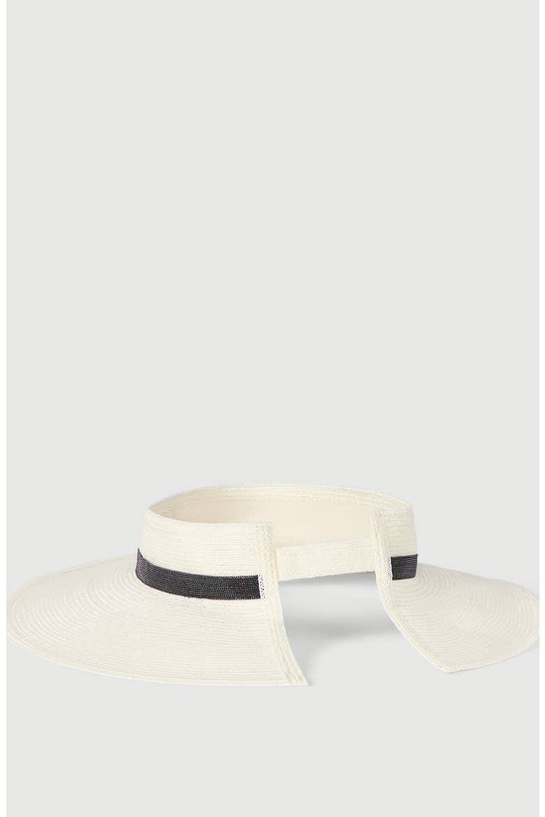 Hemp visor, Alternate, color, White