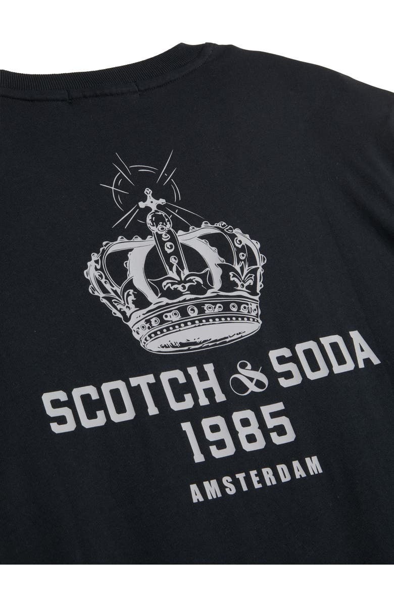 Scotch & Soda Short Sleeve Graphic T-Shirt, Alternate, color, Anthracite