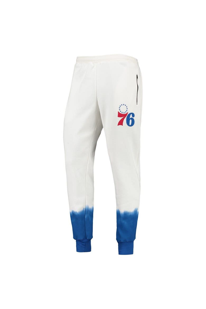 Men's FISSL Oatmeal Philadelphia 76ers Double Dribble Tie-Dye Fleece Jogger Pants, Alternate, color, Oatmeal