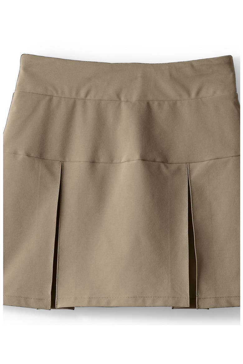 School Uniform Girls Performance Pleated Skort Above The Knee, Alternate, color, Khaki