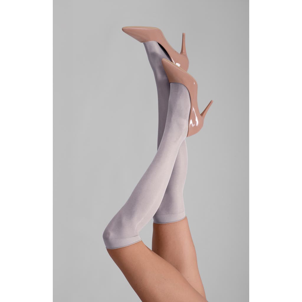 LECHERY® 2-Pack Lustrous Silky Sheer Knee-High Socks in White  product