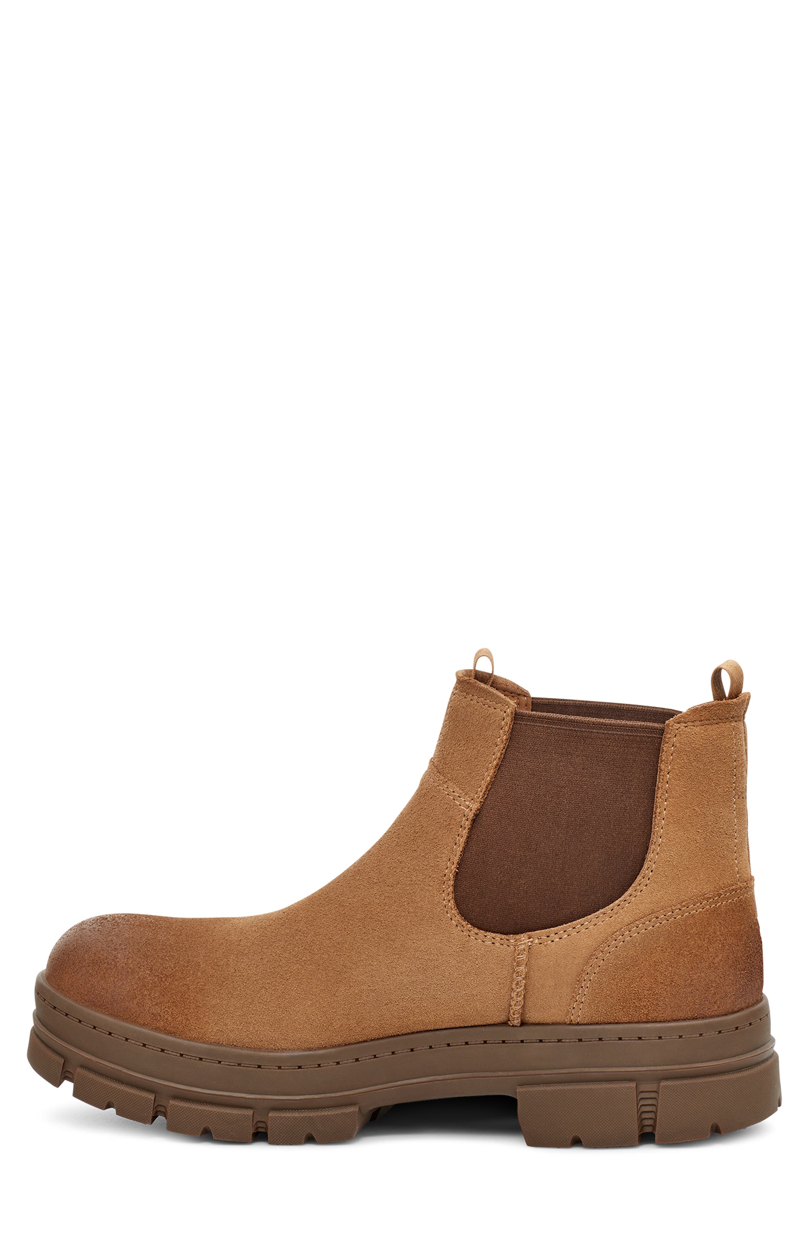 Skyview Waterproof Chelsea Boot, Alternate, color, CHESTNUT SUEDE