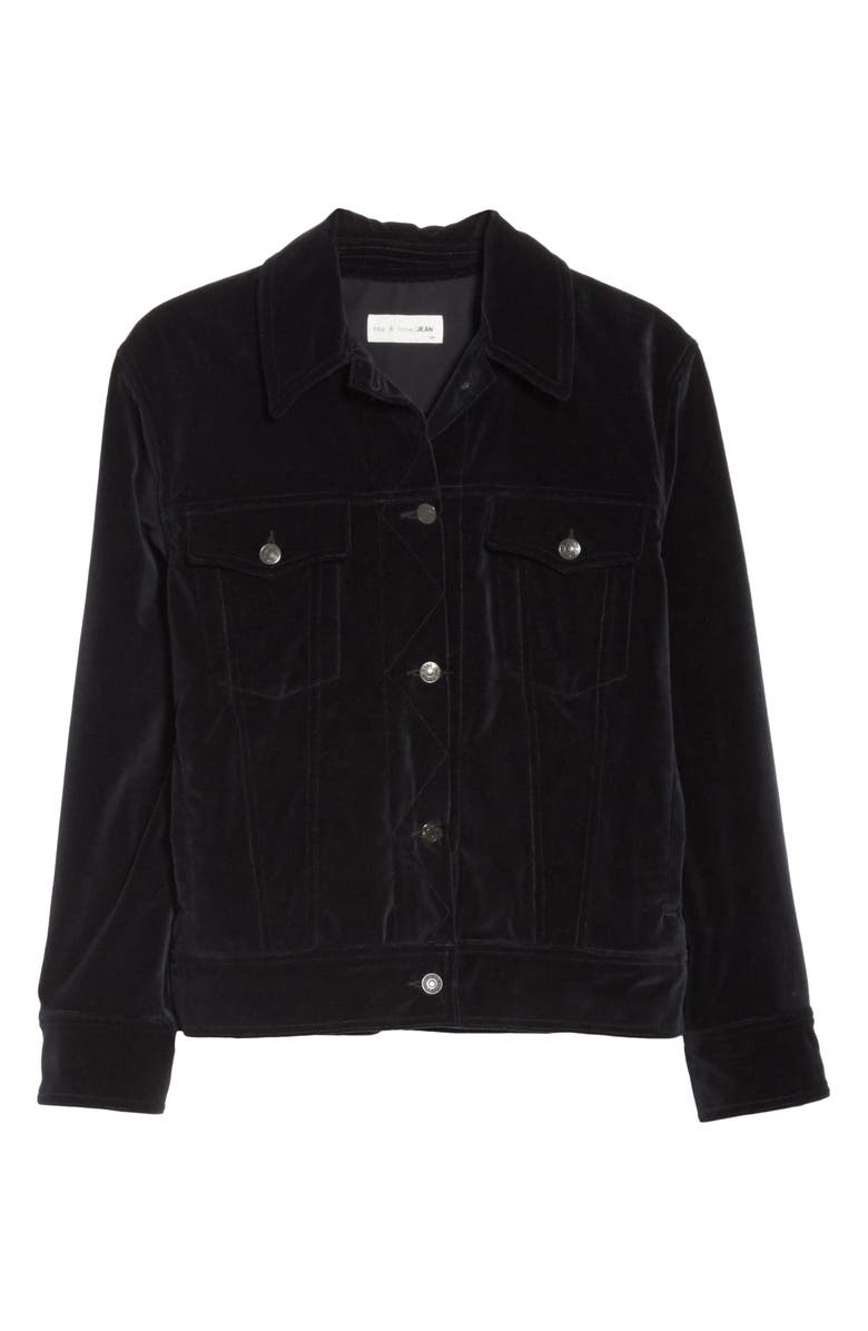 rag & bone/JEAN Oversize Velvet Jacket, Alternate, color,