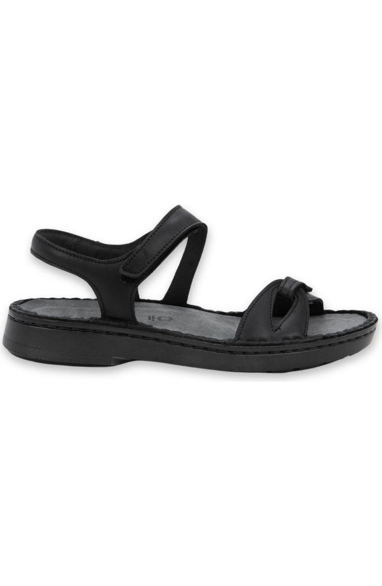 Naot Evora Sandal, Alternate, color, Jet Black Leather