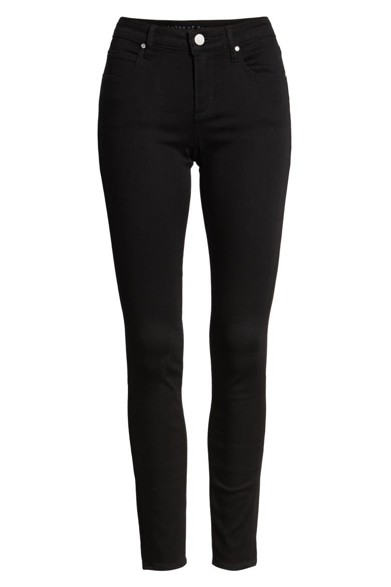 Sarah Skinny Jeans, Alternate, color, BLACK