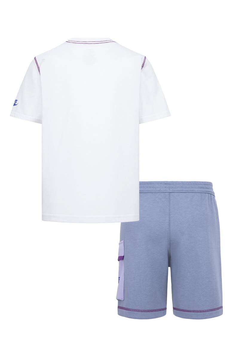 Nike Kids' Swoosh Graphic T-Shirt & Knit Cargo Shorts Set, Alternate, color, 