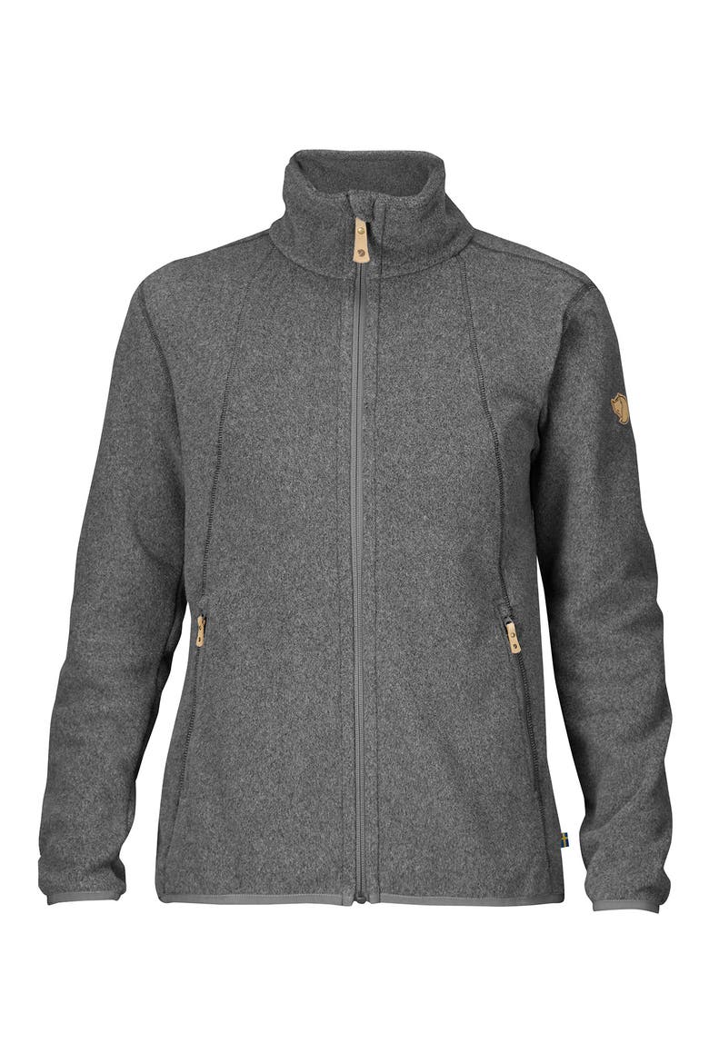 Women's Stina Fleece Jacket, Main, color, DARK GREY