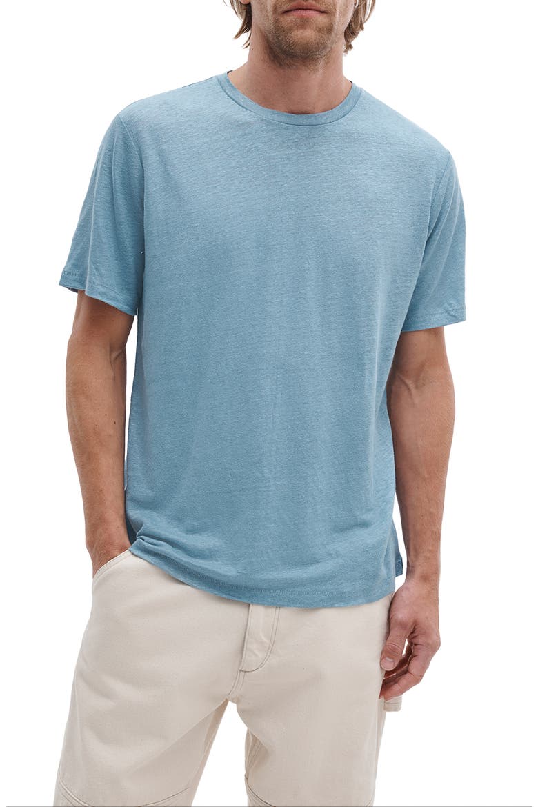 Classic Linen T-Shirt, Main, color, FOG BLUE