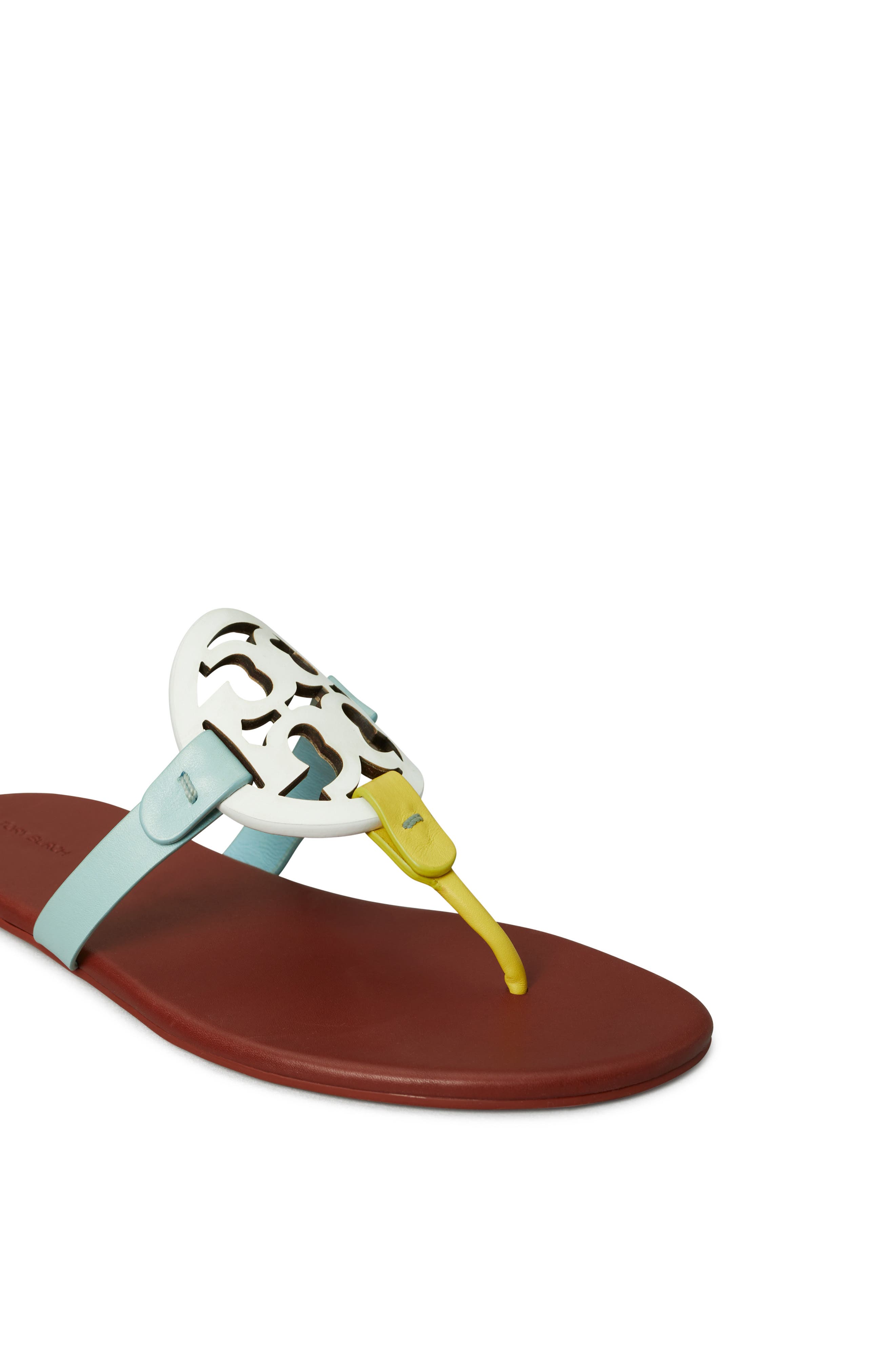 Miller Soft Thong Sandal, Alternate, color, GARDENIA / LIME / SEA BUBBLE