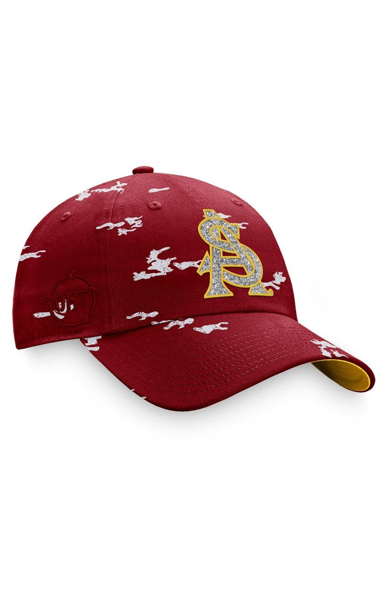 TOP OF THE WORLD Women's Top of the World Maroon Arizona State Sun Devils OHT Military Appreciation Betty Adjustable Hat, Alternate, color, Maroon