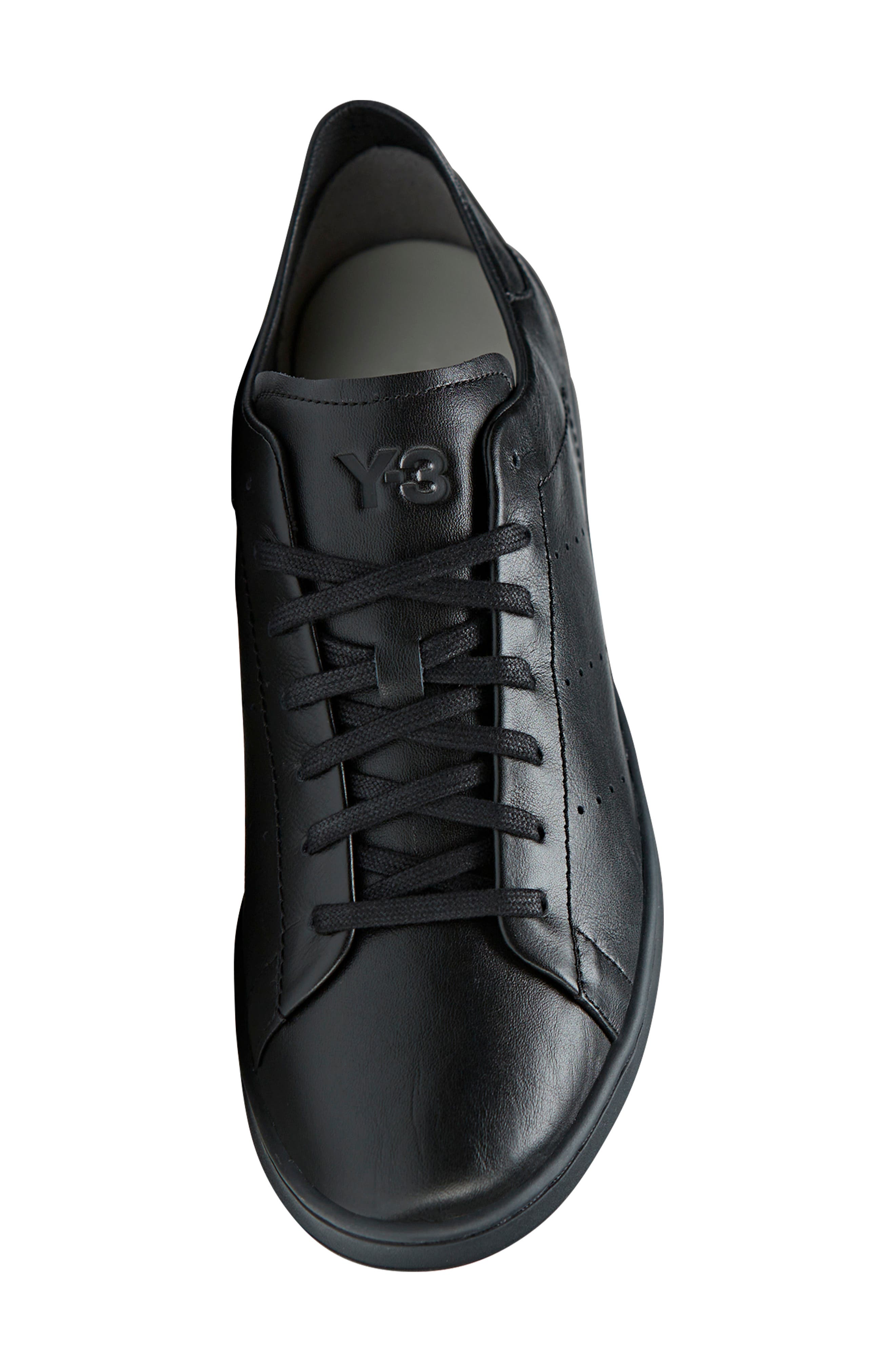 adidas Y-3 Stan Smith Sneaker, Alternate, color, Black/ Black/ Black