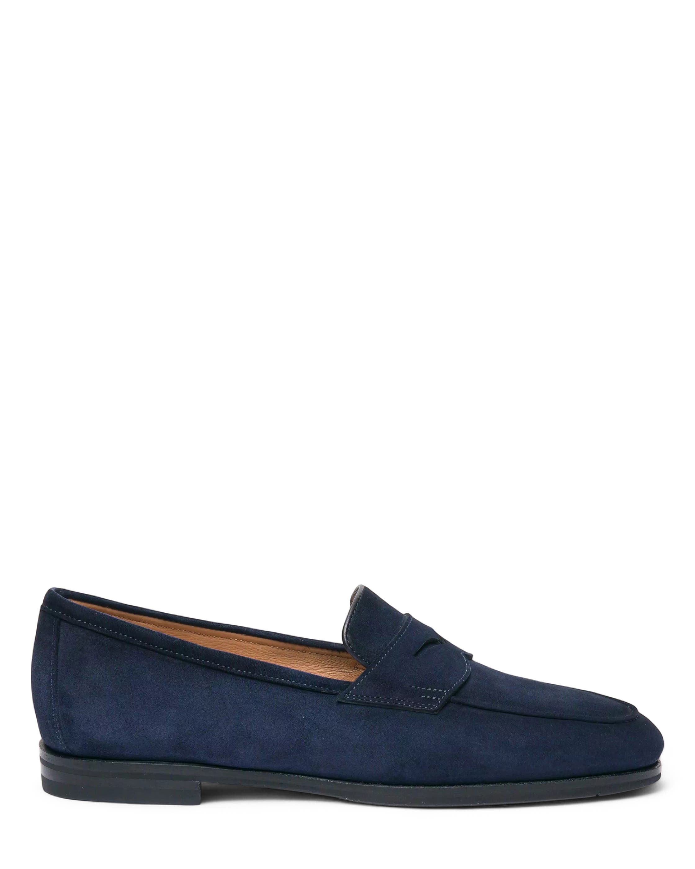 Suede Carla Loafer, Main, color, Blue