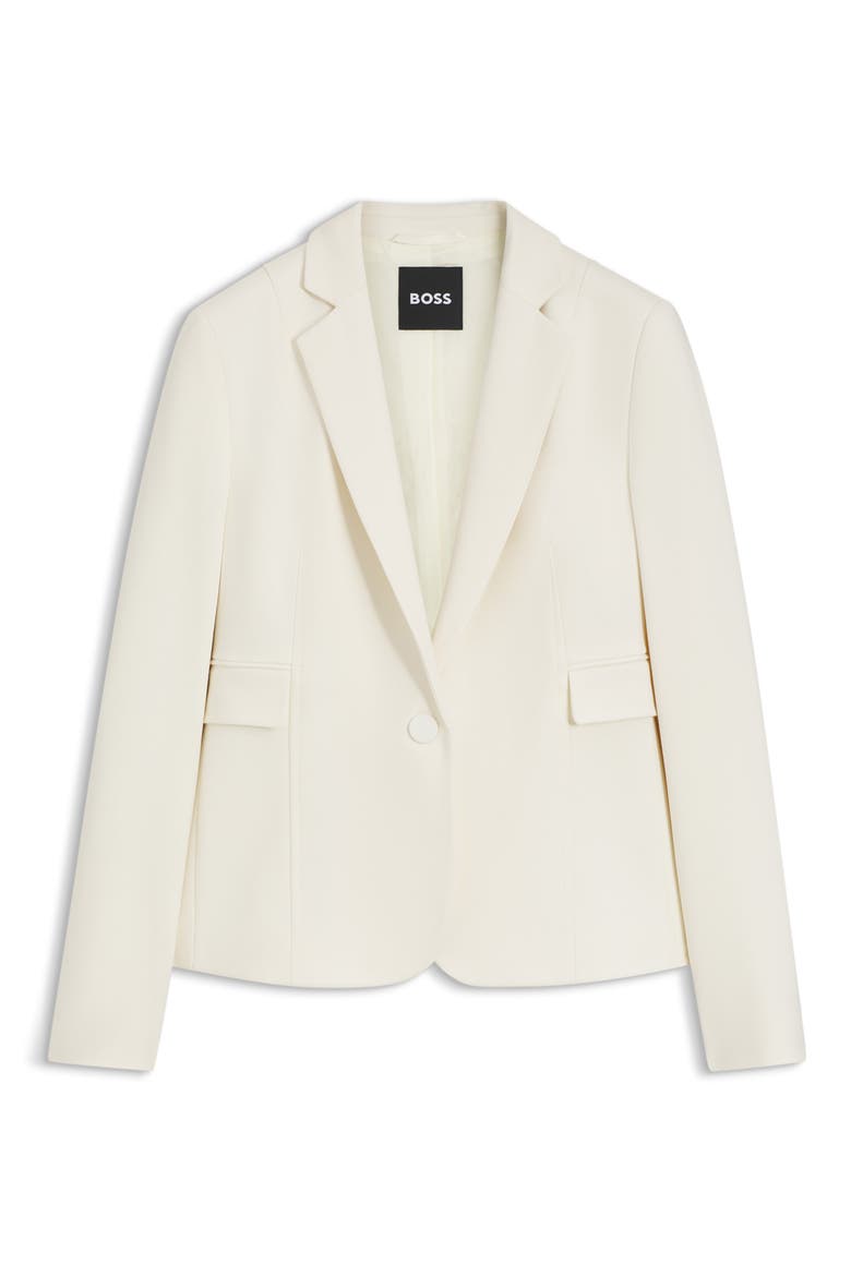 Jia Water Repellent Blazer, Alternate, color, SOFT CREAM