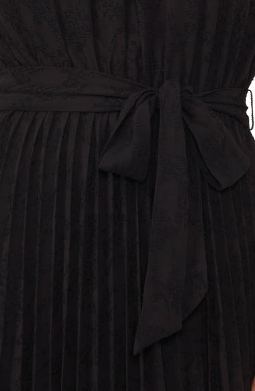 Halogen ® Pleated Tie Waist Maxi Dress In Black