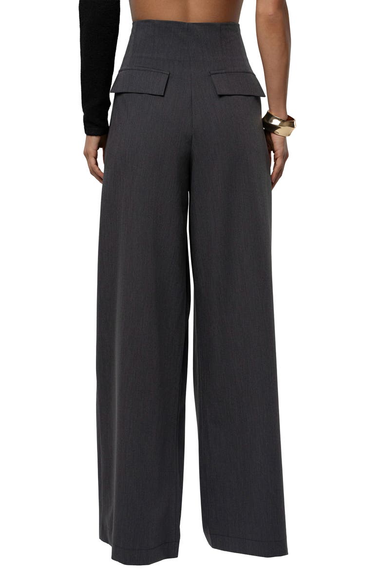 JLUXLABEL Pleated Wide Leg Pants, Alternate, color, Gray